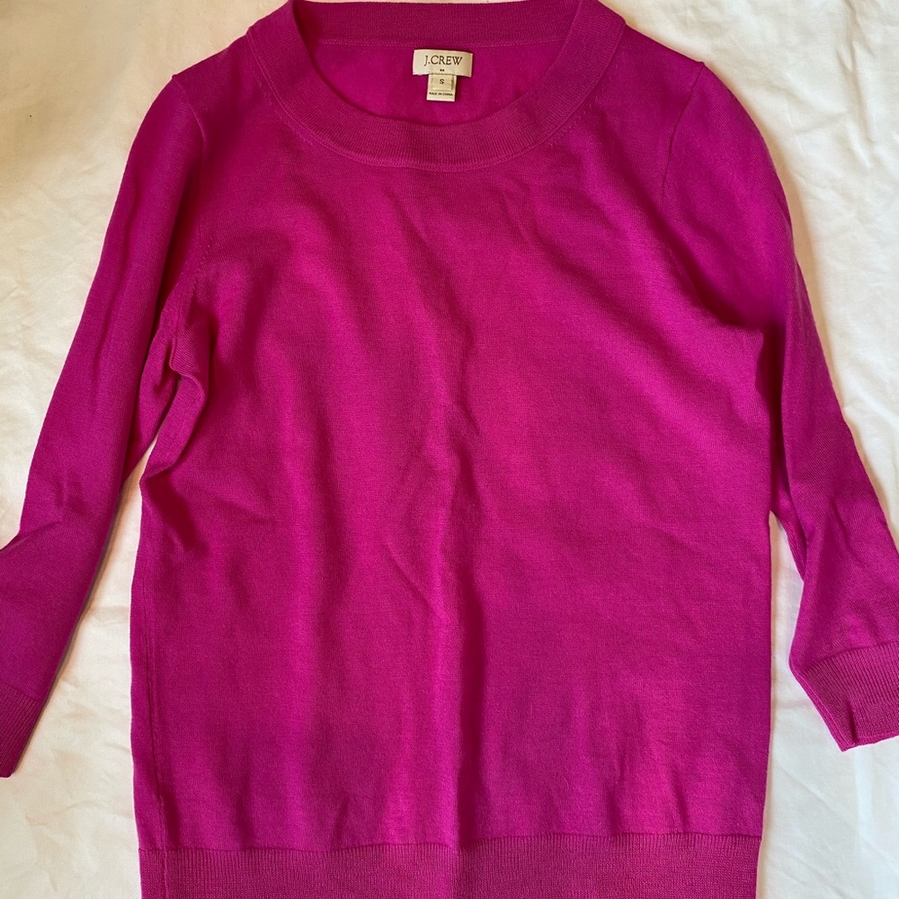 Fuschia J. crew Sweater